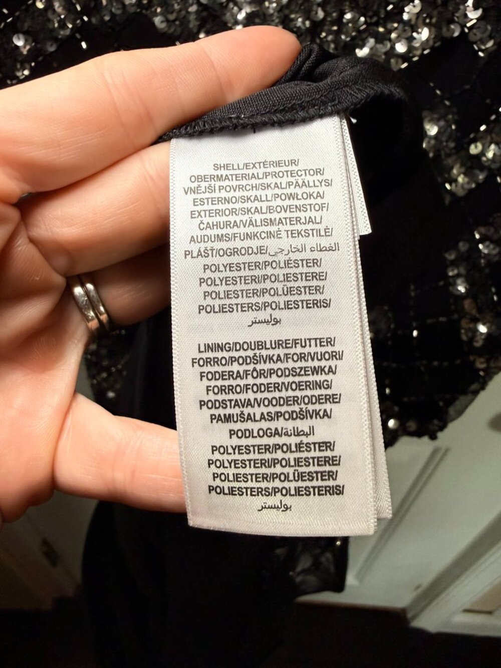 Vintage Sequin Geometric Bodycon Mini Dress Party Cocktail New Years Eve Holiday - Picture 6 of 10